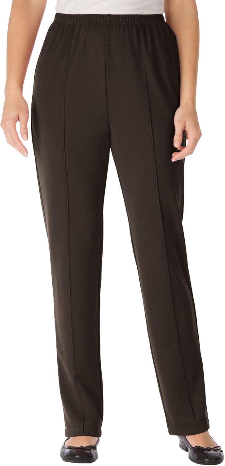 plus size knit pants elastic waist