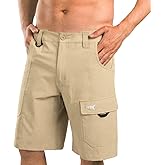 KastKing Rekon Men's Fishing Cargo Shorts, Quick Dry Casual Hiking Shorts for Men, Travel Golf Camping Tactical