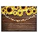 Funnytree 7X5FT Sunflower Wood Texture Backdrops for Photography Rustic Child Baby Shower Birthday Wedding Party Background Banner for Picture Photo Studio Photobooth Decoration
