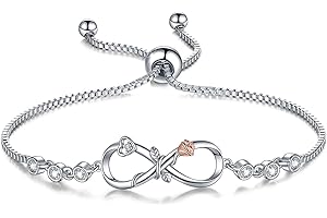 DESIMTION Mothers Day Gifts for Mom, Infinity Love Bracelets for Women Girls, Birthday Jewelry Gifts for Women Girlfriend Wife Mom from Daughter Son