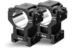 DISCOVERYOPT 7075 Series Aluminum 30mm 34mm 1 inch Scope Rings, High Precision Pre-lapped Picatinny Scope Rings, Medium/High/Low Profile Scope Mount for Picatinny Rail