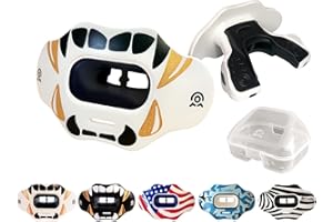 COOLLO SPORTS Lip Guard Mouthguard MAXX/Might Football and High Impact Sports Lip Protector for Adults & Youth (Strap Included)