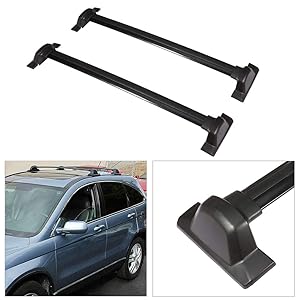 cciyu Aluminum Roof Rack Cross Bars Baggage Cargo Ladder Bike Load Fit for 2007 2008 2009 2010 2011 Honda CR-V Sport Utility 4-Door Roof Crossbars Cargo Carrier