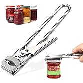 Jar Opener Adjustable Stainless Steel, Anti-Slip Jar Lid OpenerGripper, Lid Opener for Jars, Can Opener Multifunctional nual 
