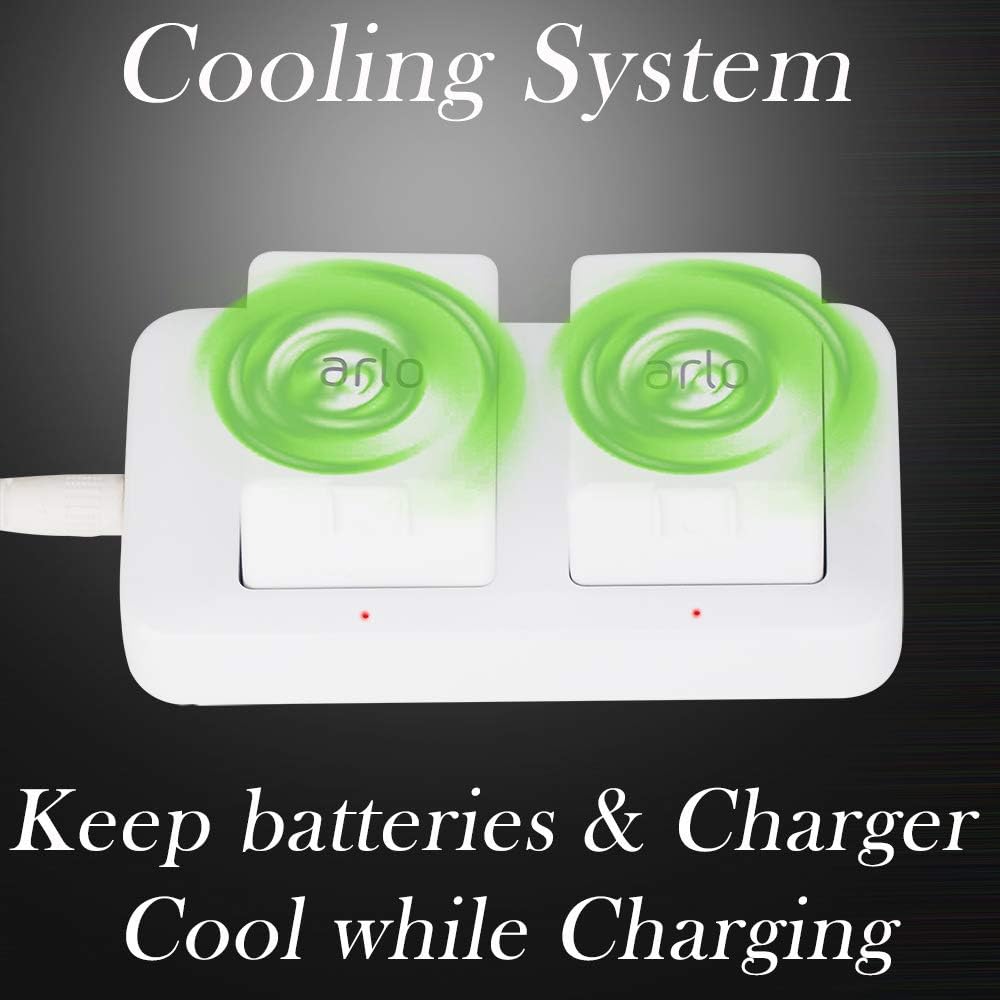 Battery Charger for Arlo Security Camera-for [Arlo Charger Station}-Charging Arlo Camera-for Arlo Batteries for Arlo Security Ligh, Arlo Pro, Arlo Pro 2, Arlo Go, UL Certified Adaptor-Tinyfish Charger : Camera & Photo