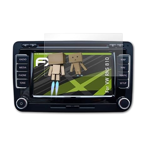 atFoliX Displayfolie für VW RNS 810 Spiegelfolie, Spiegeleffekt FX Schutzfolie