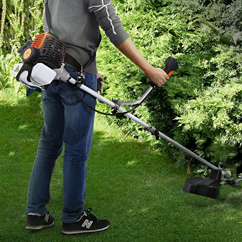 Kaluo 42.7 CC Brush 2 in 1 2-Stroke Gasoline Powered Grass Trimmer, Garden Weed Cutter Eater for Usage (Black) - Thumbnail 2