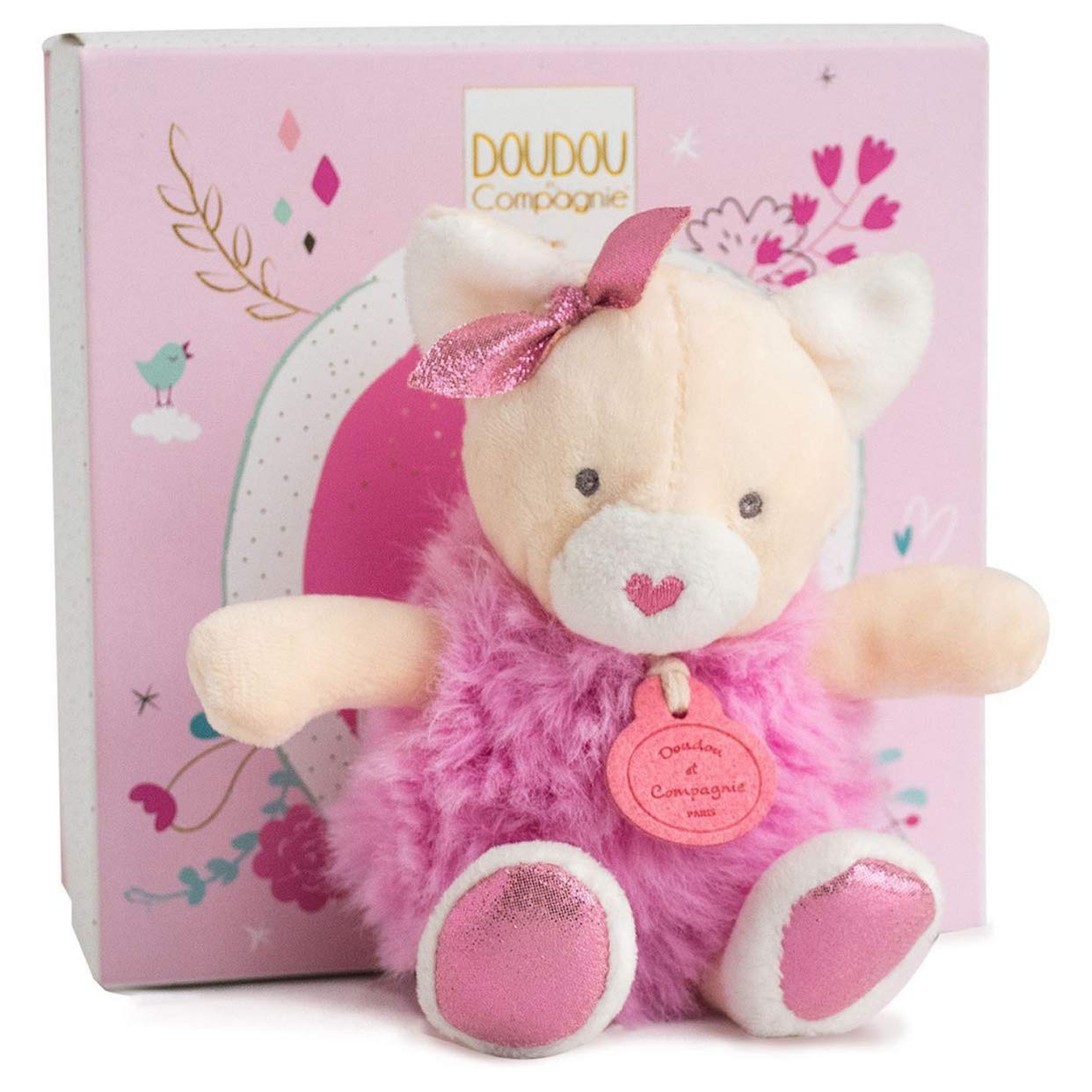 Doudou et Compagnie DC3530 MINIZOO Chat Pink