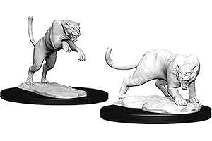 DUNGEONS & DRAGONS D&D Nolzurs Marvelous Unpainted Miniatures: Wave 6: Panther & Leopard