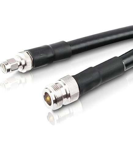 TIMES® 3 PIEDI LMR400UF Cavo Coassiale SO239 7/16 DIN MASCHIO - Foto 7