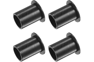 Kozelo 4pcs Nylon Flanged Sleeve Bearings [13mm Bore x 16.1mm OD x 22.1mm Length] Nylon Plastic Bushings for Shaft, Black