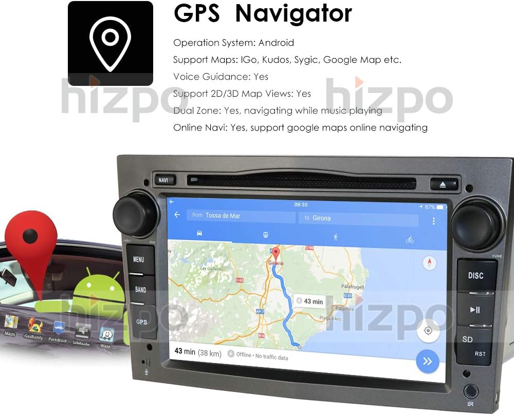 Ossuret Android 12 Car Radio for Opel Antara/Astra H/Combo/Vectra C - Image 4
