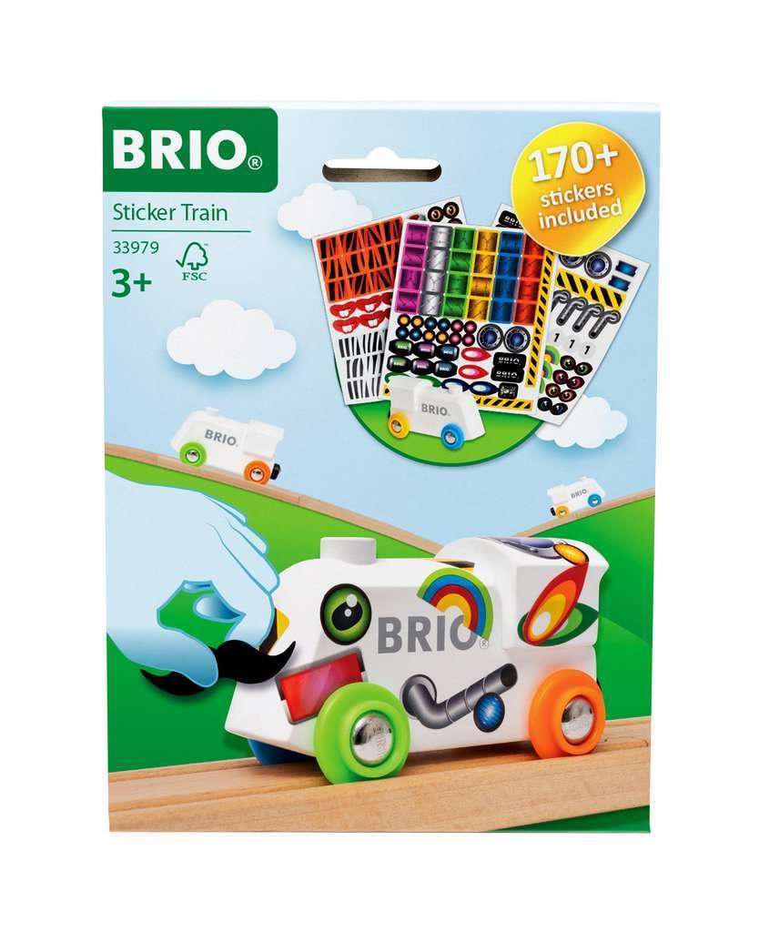 BRIO World Custom Sticker Special Limited Edition Train Toy for Kids Age 3 Years Up - Wooden Railway Add On Accessories