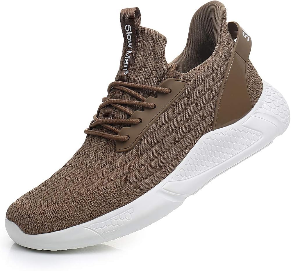  | Men's Running Shoes Sock Sneakers - Air Knit Mesh Breathable Sport Shoes Lace-up Comfortable Shock Cushioning Sneakers | Road Running
