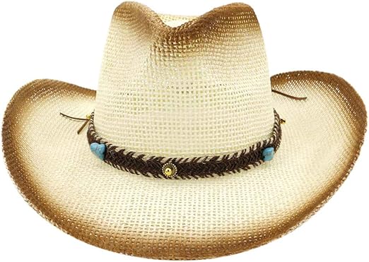 woven straw cowboy hat