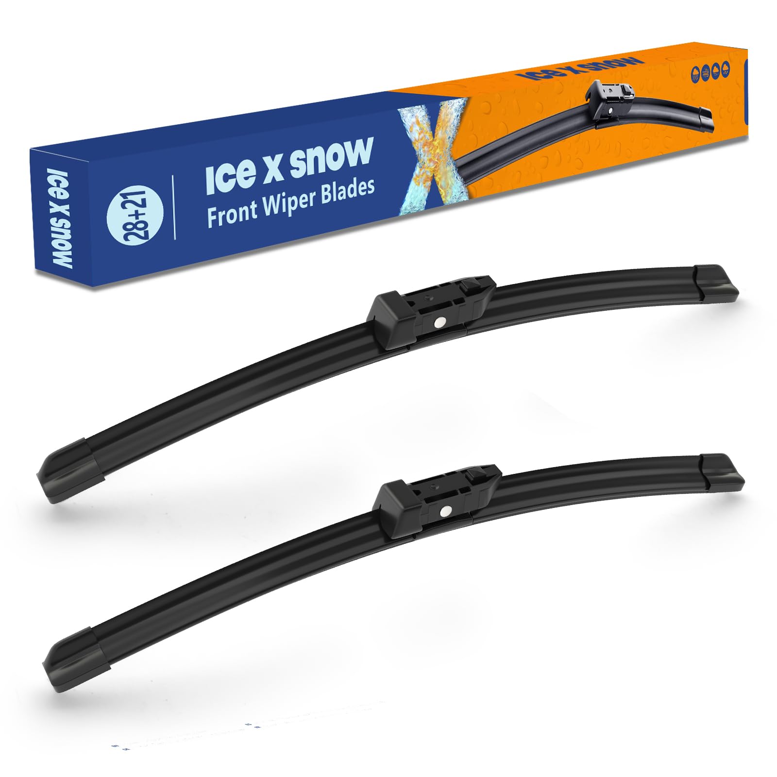 Photo 1 of ICEXSNOW 28"+21" Silicone Windshield Wiper Blades Replacement for Ford Transit-150/ Transit-250/ Transit-350/ Transit-350 HD 2023 2022 2021 2020-2015 Oem Quality All-Season Performance Wiper Blades