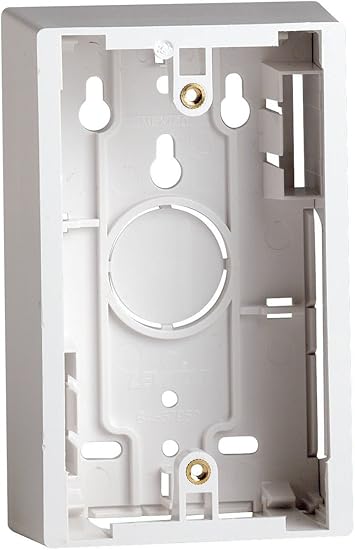 Leviton R04 42777 00w Single Gang Surface Mount Wiring Box White Electrical Boxes Amazon Com