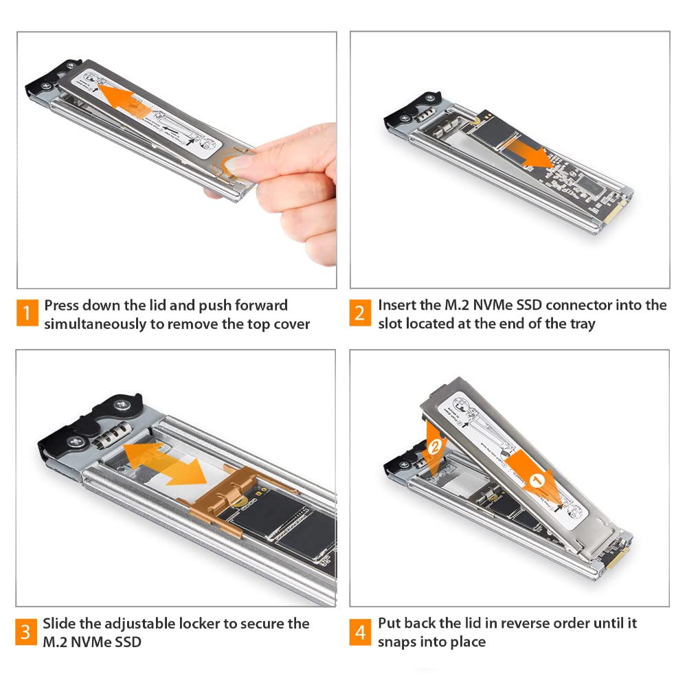 ICY DOCK Dual Bay 2X M.2 NVMe SSD to PCIe 4.0 x8 Removable Adapter Card for PCI Express Slot (PCIe Bifurcation Required) | ExpressSlot MB842MP-B