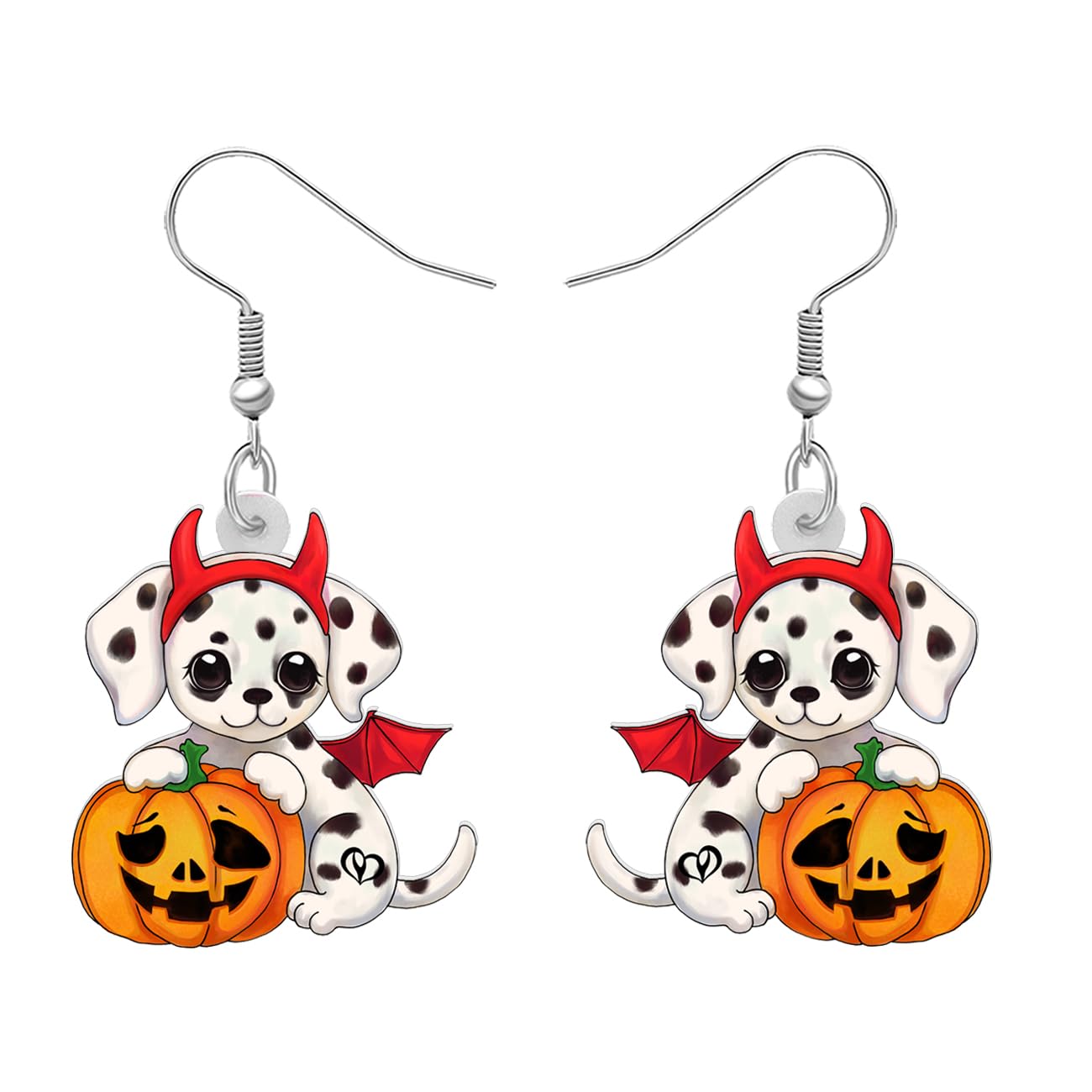 YAYAKO Acrylic Cute Dalmatian Earrings Dangle Pet Jewelry Animal Charms Dog Lover Gifts for Women (Multi)