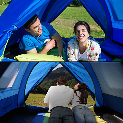 FUNDANGO Portable Durable Waterproof 3 Persons Family Camping Tent with Fully-Covered Vestibule
