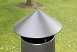 Garden Mile Large Steel Chiminea Wood Burner Outdoor Heater Fire Pit Black 135cm view 5