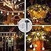 voona Solar Outdoor String Lights - 2-Pack 30ct 20ft Frosted Globes Warm White LED Decoration Strings for Holiday Party Outdoor Garden