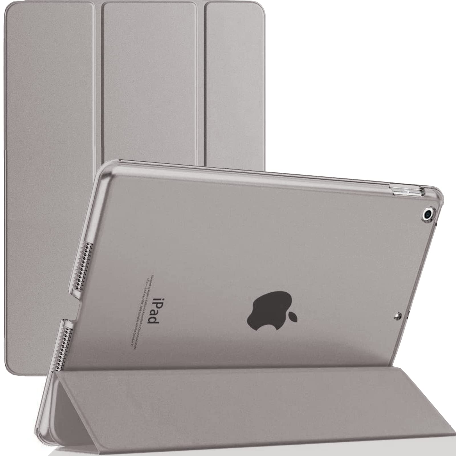 Smart Case for iPad Mini 1/2/3 (2012, 2013, 2014) A1432 A1454 A1455 A1491 A1490 A1489 A1600 A1599 Magnetic Stand Cover with Automatic Wake/Sleep (Silver)