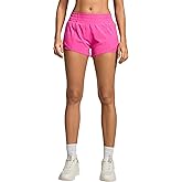 MCEDAR Women's Athletic Shorts for Gym Workout Shorts 2.5" Quick-Dry Lightweight Running Short with High Waisted Zip Pockets