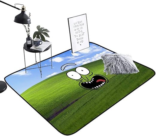 Combynee Evil Rick and Evil Morty - Felpudos de seguridad y protección