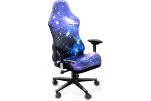 QYZDLM Gaming Chair Covers Slipcovers, 3D Printing Stretchable Elastic Computer Reclining Gaming Chair Seat Cover with Armrest Cover (No Chairs)(L)