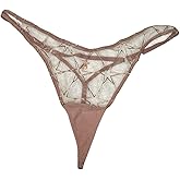 Victoria's Secret Very Sexy Stardust Embroidery High-Leg V-String Panty Color Gold New