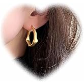 Crymystal Bohemian Hoop Earrings for Women Gold Circle Hoops Earrings Circle Hoop Drop Earrings Hollow Circle Dangle Earrings Geometric Round Drop Earrings Jewelry for Girls Gifts