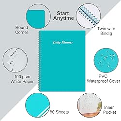 Daily Planner Undated - 8.5" x 11" To Do List