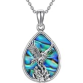 MONGAS Phoenix Necklace Sterling Silver Lotus Necklace Phoenix Jewelry Christmas Gifts for Women