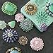 KALAIEN 3D Brooch Cake Jewelry Gemstone Cupcake Decorating Mold Chocolate Mould