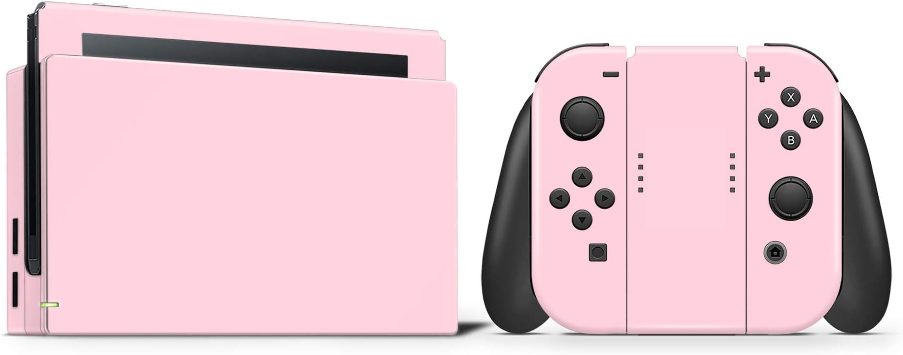 Solid Pastel Pink Vinyl Skin for Nintendo Switch 3M Premium Vinyl 3M overlaminate (Full Set)