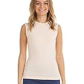 ESTEEZ Women’s Sleeveless Fitted Tank Top – Stretch Cotton Blend, Layering Essential