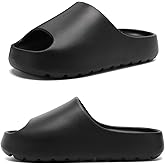 Wakbiolo Cloud Slides for Women,EVA Soft House Slippers Unisex,Open Toe Thick Sole Shower Shoes,Mens Slides Indoor & Outdoor