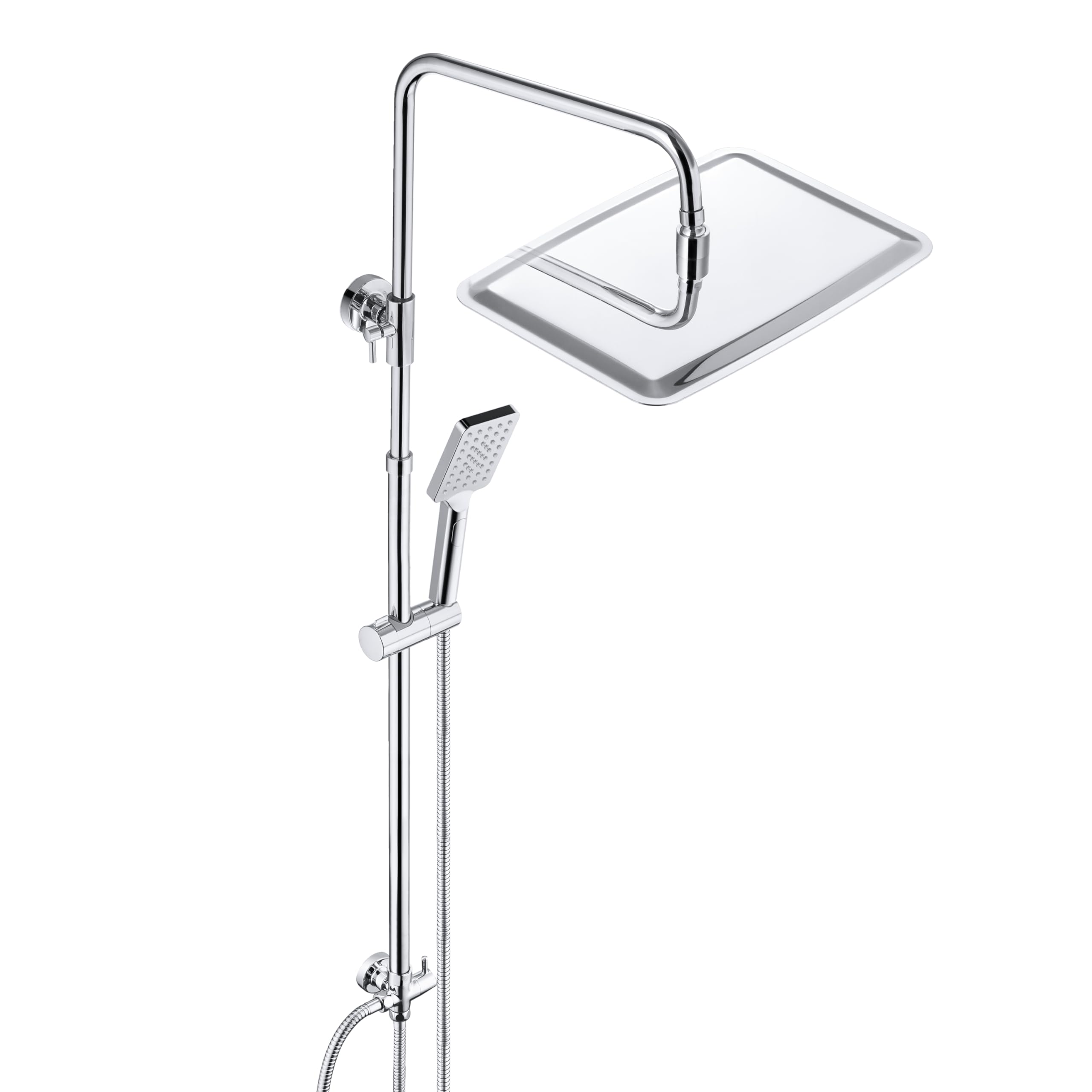 JOHO 304 Stainless Steel Rain Shower Set with Shower Head 35 x 25 cm Chrome