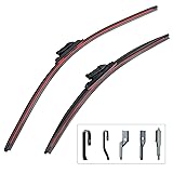 Windshield Wiper Blades 24"+17" Water Repellency 1