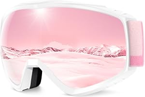 findway OTG Ski Goggles - Over Glasses Snow Snowboard Goggles for Men Women Adult & Youth - Anti-Fog 100% UV Protection