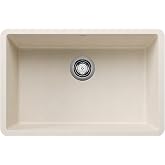 BLANCO 527403 Precis 27" Undermount Single Bowl Kitchen Sink - Soft White | Granite composite, Undermount Installation, Easy-to-Clean