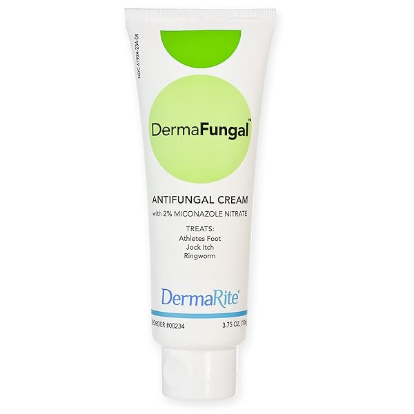 DERMAFUNGAL ANTIFUNGAL CREAM – TREATS AND PREVENTS MOST ATHLETE’S FOOT, JOCK ITCH, AND RINGWORM – 2% MICONAZOLE NITRATE – 3.75 OZ TUBE