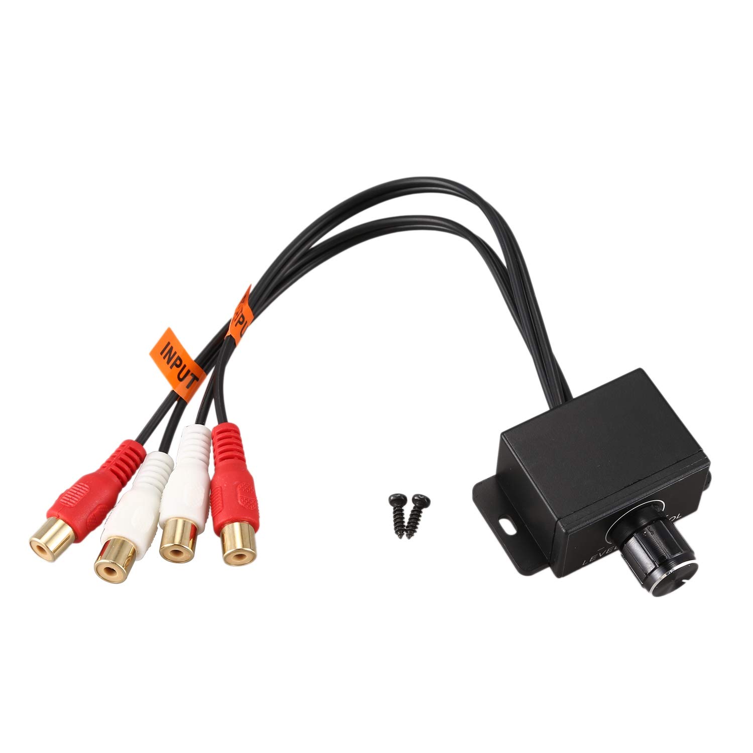 Liseng Loudspeaker Control - Car House Audio Amplifier Bass RCA Gain Level Volume Control Lc-1 Black