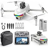 HZMOFTJ Drones With Camera For Adults 4k 50 Mins Flight 2 Battery Drone | Drone With Screen On Controller,Adjustable Camera 90 &deg;,Auto Return,Obstacle Avoidance Drone, For Beginner Toy Gifts