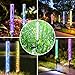 OUTERDO Solar Garden Stake Lights, Solar Tube Lights Outdoor Decorative RGB Color Changing Solar Powered Lawn Lights, Solar Bubble Lights Waterproof for Garden Lawn Patio Front Yard (2 Pcs)