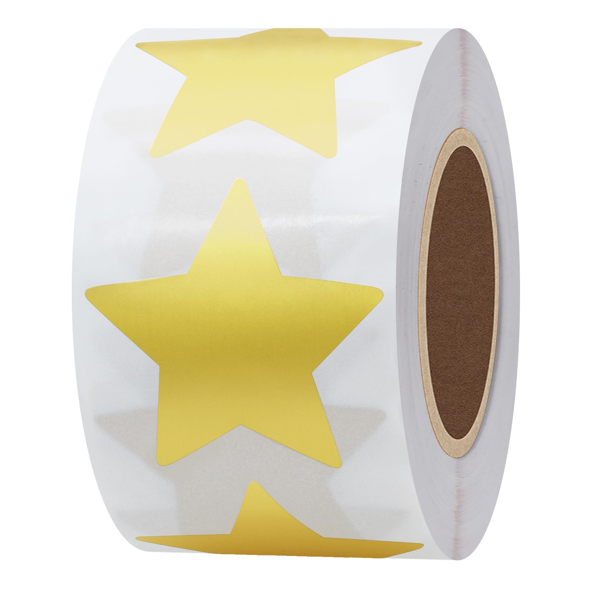Hylabelest Large Star Stickers 1.5 Inch Gold Metallic Foil Star Shape Paper Labels Packaging Seals Crafts Wedding Favor Tag Labels