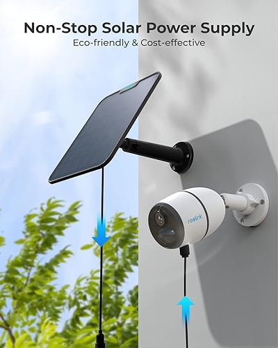 REOLINK Solar Panel Power Supply Designed for Reolink Home