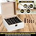 Beautifully Designed Essential Oil Storage Box 25 Bottle - Holds 5-15ml & 10ml Roller Bottles - Free Roller Bottle Opener & 192 Essential Oil Labels