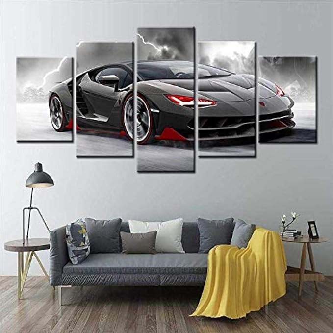 Amazon.com: Canvas Wall Art Canvas Paintings Sports Car Modern Wall Art